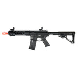 ICS M4 Key Mod Full Metal AEG, Short Version - 400 FPS, Metal body & split gear box, Front & rear folding sight, Blowback action